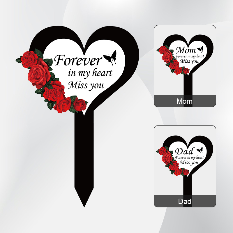 Yard Sign Blank - Estaca conmemorativa de cementerio en forma