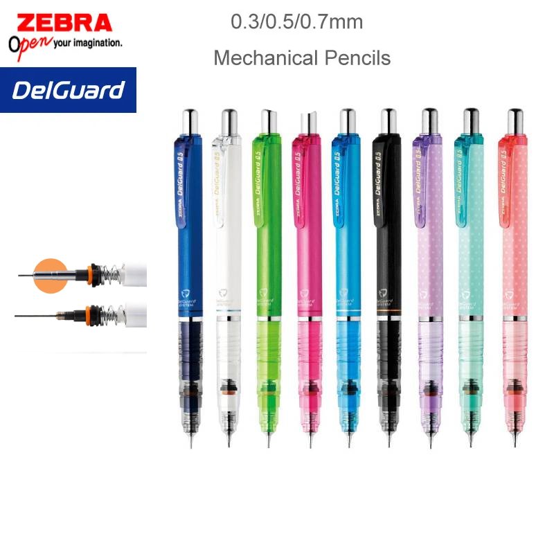 Zebra Pen Sarasa - Lápiz mecánico ZEBRA DelGuard, papelería japonesa