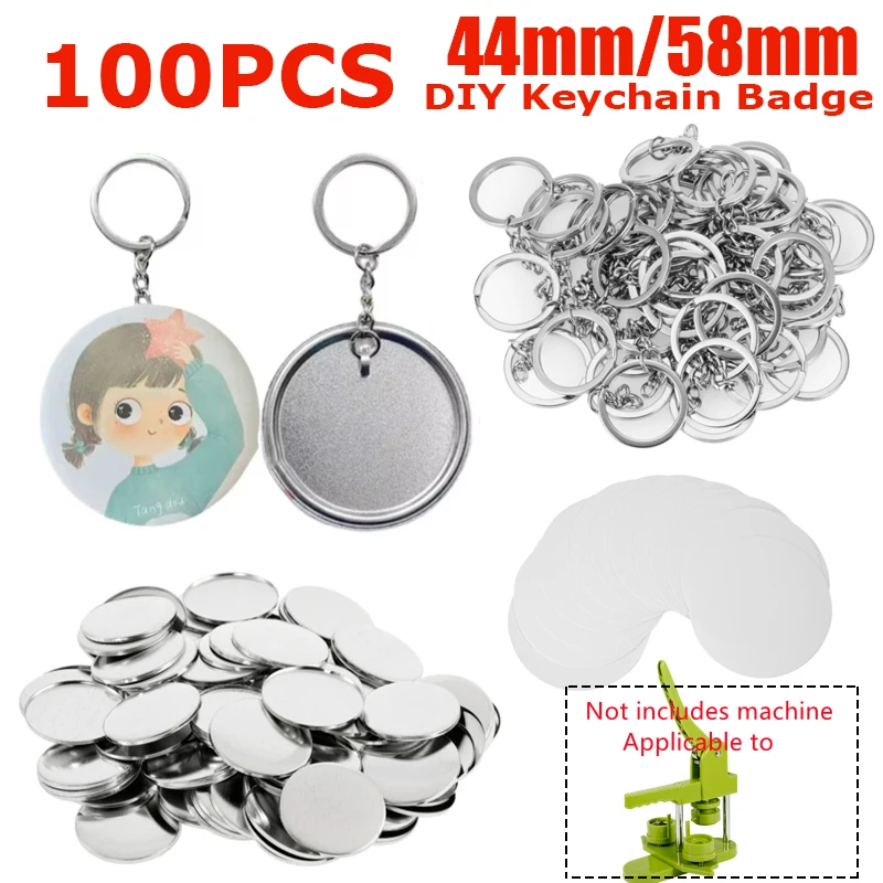 Button Badge Blank - 100 Uds. Suministros para hacer botones