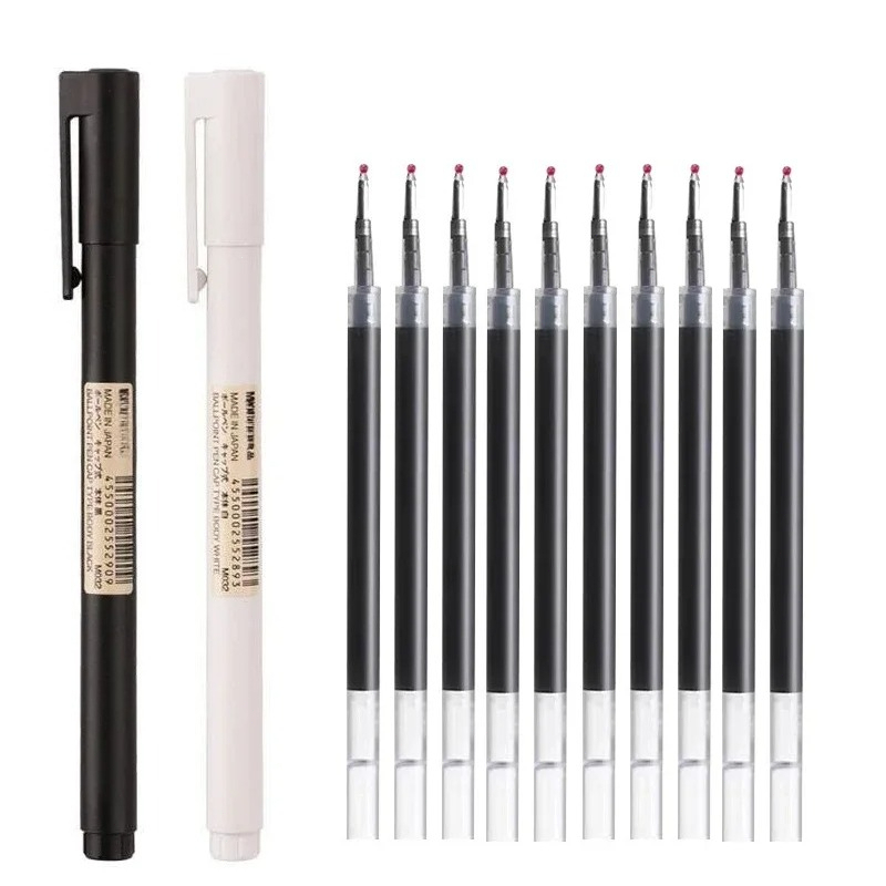 Muji Stationery Gel Pen - Bolígrafos de Gel con Punta de