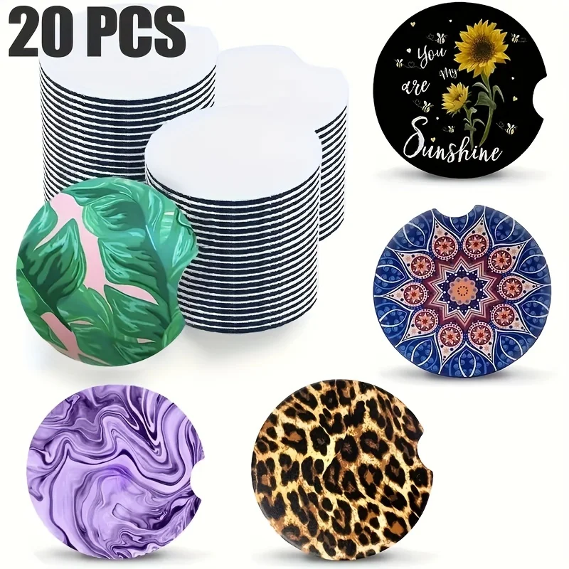 Posavasos en blanco para coche - Coaster Sublimation Blank reseña y precio