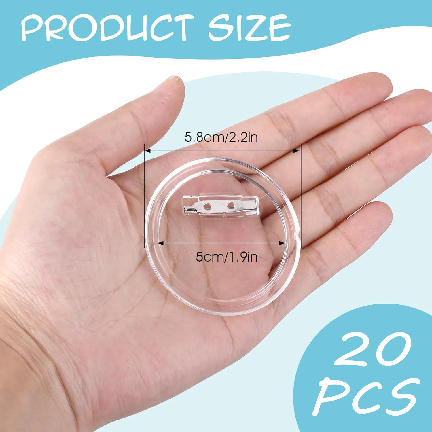 5-20 piezas botones en blanco  - Button Badge Blank reseña y precio