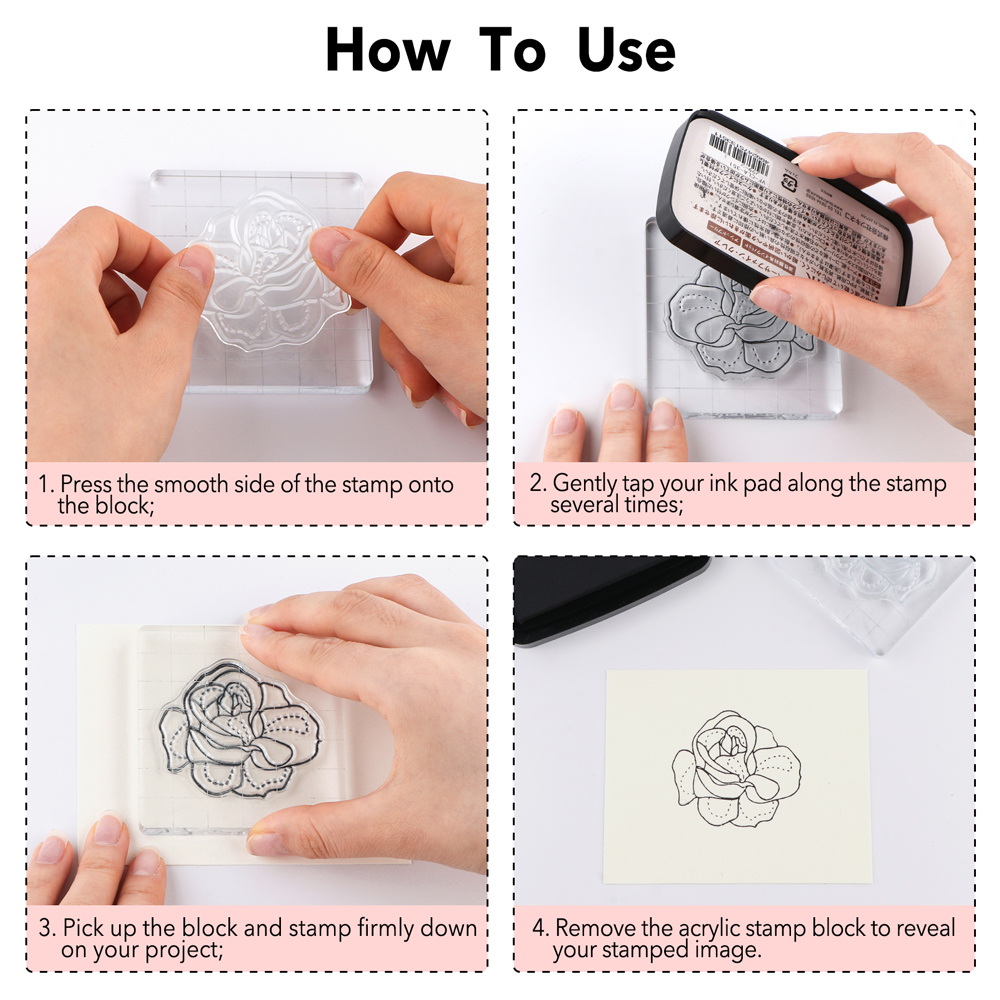 Kit de bloques de sellos acríl - Photo Acrylic Block reseña y precio
