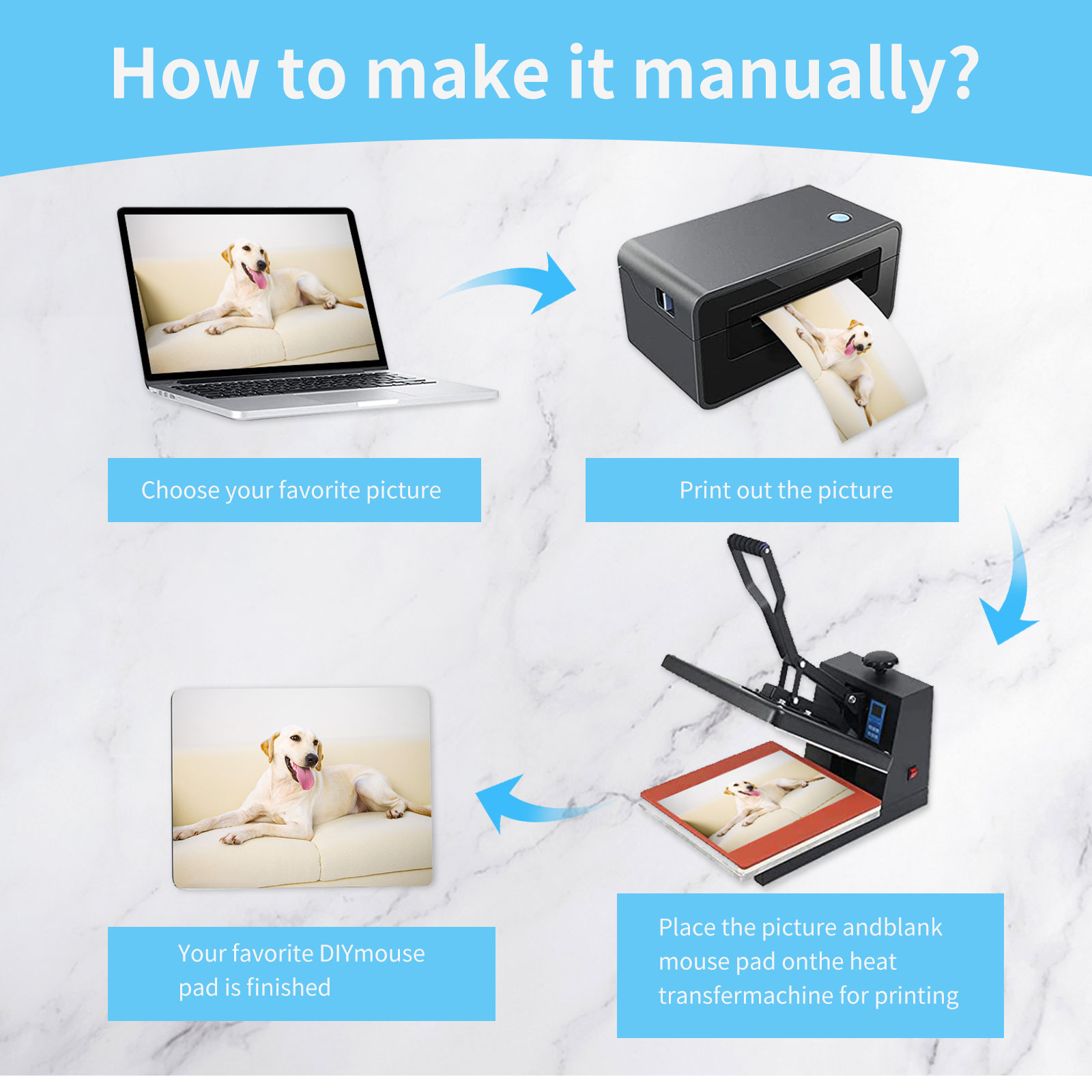 Alfombrilla de ratón de sublim - Mouse Pad Blank Sublimation reseña y precio