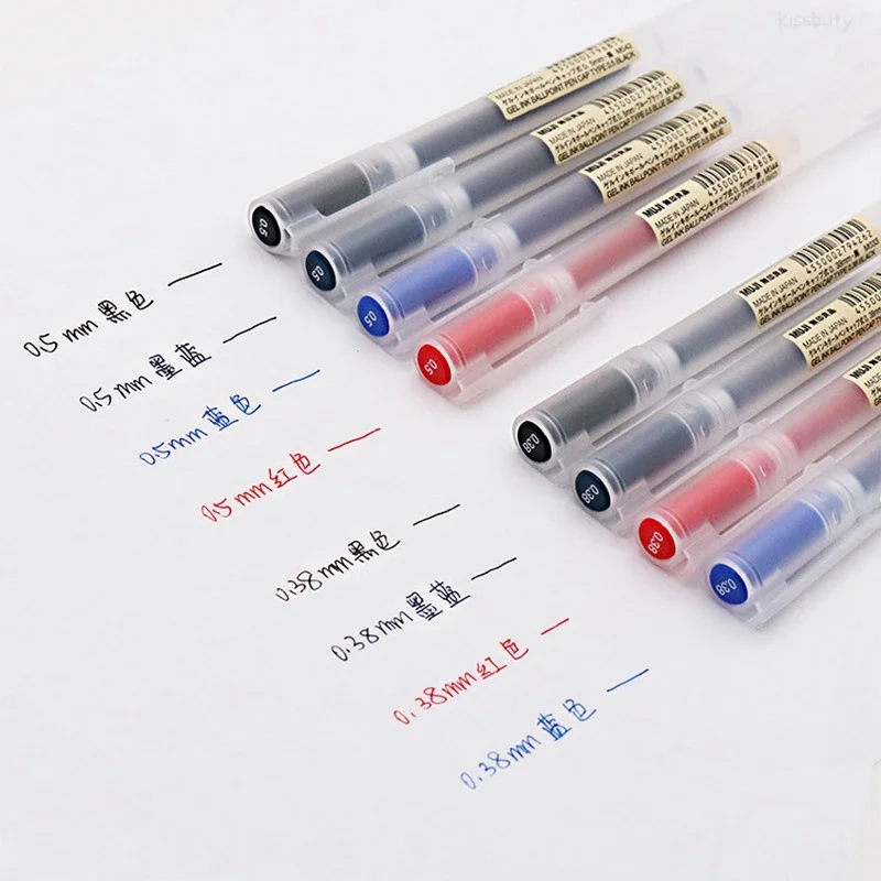 10-30 unids/set 0,38/0,5mm bol - Muji Stationery Gel Pen reseña y precio
