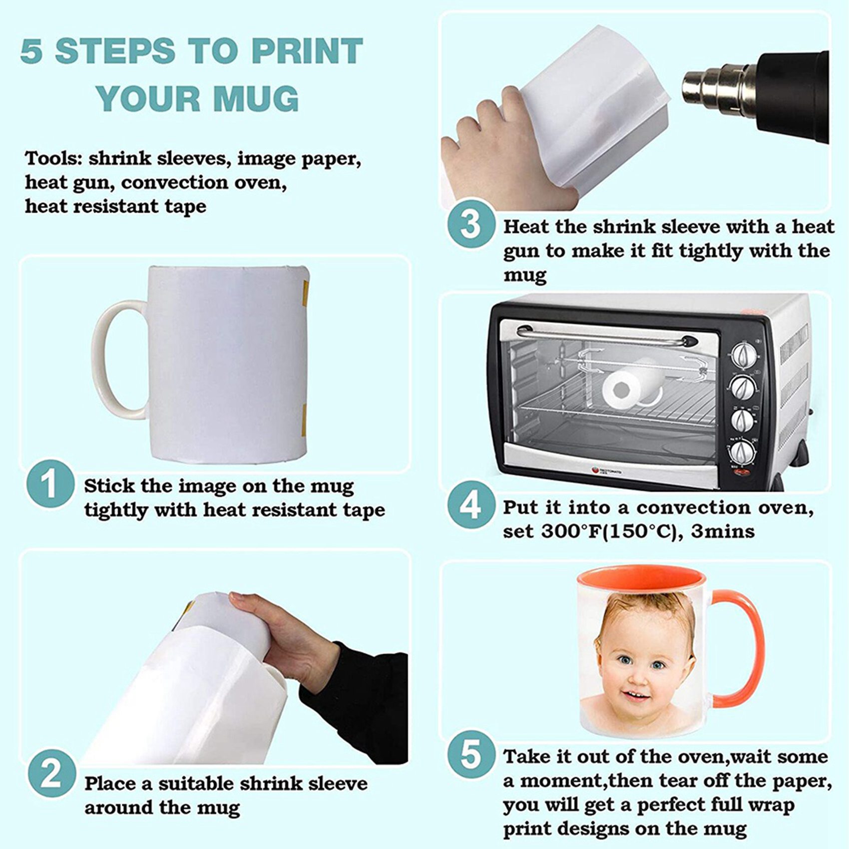 Fundas retráctiles para sublim - Sublimation Mug White reseña y precio